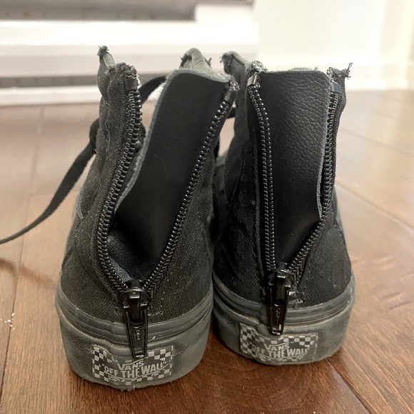 Kids vans high tops with zipper heel - Picture 1 of 4